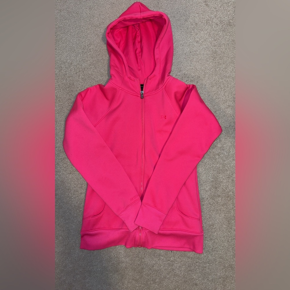 Pink Under Armour full zip up